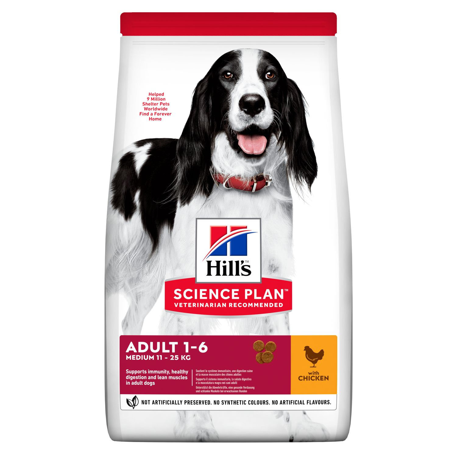 Hill’s Science Plan Aliment pour Chien Adulte Medium au Poulet (2.5kg)
