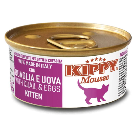 Kippy Paté  Kitten Healthy Irrésistible Capricci Caille & Oeuf 85G