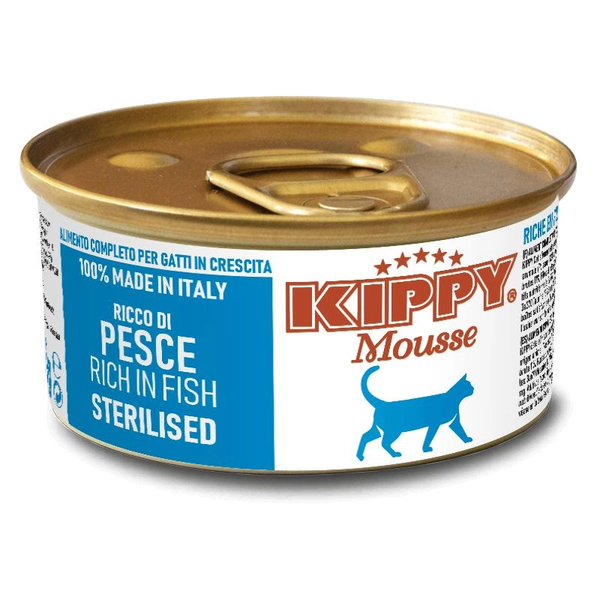 Kippy  Pack X10 Pate Poisson Stérilisé Pour Chat